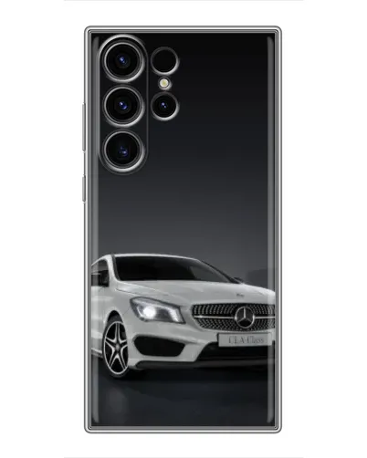 Чехол для Samsung Galaxy S22 Ultra с картинкой «Mercedes AMG GT Silver»
