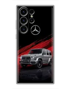 Чехол для Samsung Galaxy S22 Ultra с картинкой «Mercedes G-Class красный»