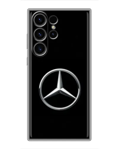 Чехол для Samsung Galaxy S22 Ultra с картинкой «Mercedes классический лого»