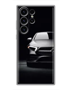 Чехол для Samsung Galaxy S22 Ultra с картинкой «Свет фар Mercedes»