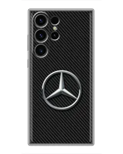 Чохол для Samsung Galaxy S22 Ultra з картинкою «Карбоновий Mercedes стиль»