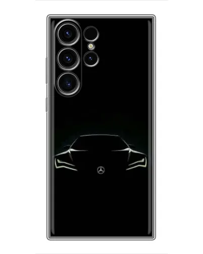 Чохол для Samsung Galaxy S22 Ultra з картинкою «Mercedes — силует авто» Чохол для Samsung Galaxy S22 Ultra з картинкою «Mercedes — силует авто»