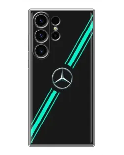 Чохол для Samsung Galaxy S22 Ultra з картинкою «Спортивні лінії Mercedes»