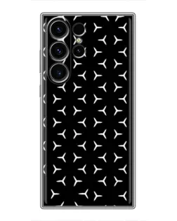 Чохол для Samsung Galaxy S22 Ultra з картинкою «Mercedes паттерн зірок»