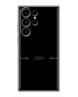 Чехол для Samsung Galaxy S22 Ultra с картинкой «Audi — световой подпись»