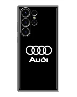 Чехол для Samsung Galaxy S22 Ultra с картинкой «Классическое лого Audi»