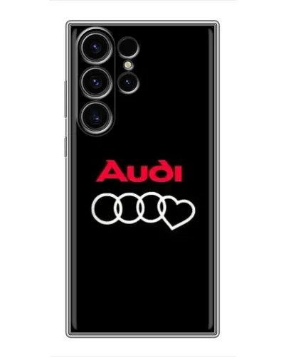 Чехол для Samsung Galaxy S22 Ultra с картинкой «Логотип Audi Heart»