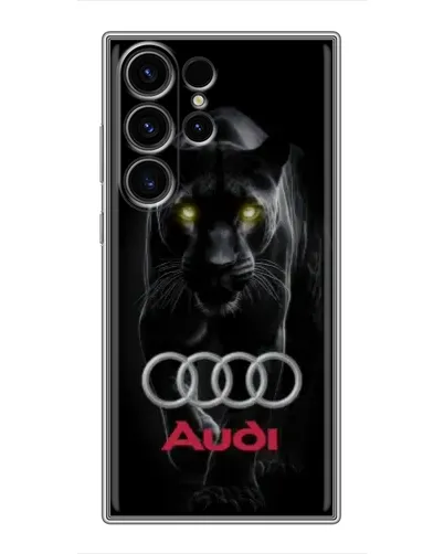 Чехол для Samsung Galaxy S22 Ultra с картинкой «Пантера и Audi»