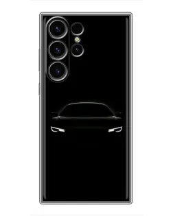Чехол для Samsung Galaxy S22 Ultra с картинкой «Взгляд Audi в темноте»