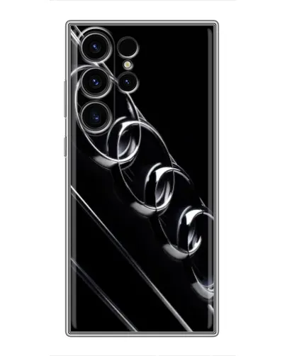 Чехол для Samsung Galaxy S22 Ultra с картинкой «Audi — абстрактные кольца»