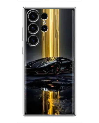 Чехол для Samsung Galaxy S22 Ultra с картинкой «Ночной Lamborghini драйв» Чехол для Samsung Galaxy S22 Ultra с картинкой «Ночной Lamborghini драйв»