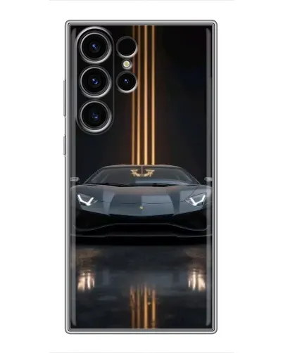 Чехол для Samsung Galaxy S22 Ultra с картинкой «Lamborghini золотые линии» Чехол для Samsung Galaxy S22 Ultra с картинкой «Lamborghini золотые линии»