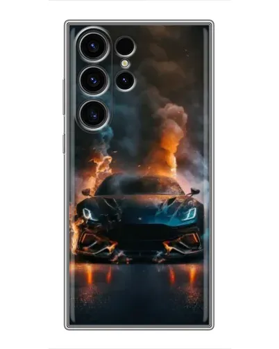 Чехол для Samsung Galaxy S22 Ultra с картинкой «Lamborghini дымная эстетика» Чехол для Samsung Galaxy S22 Ultra с картинкой «Lamborghini дымная эстетика»