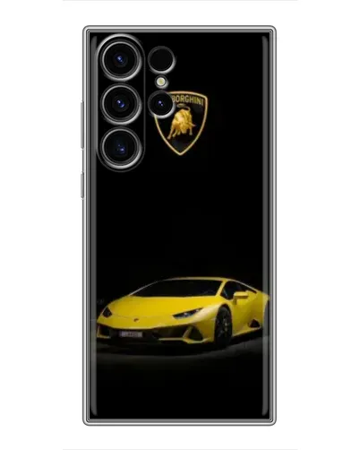 Чехол для Samsung Galaxy S22 Ultra с картинкой «Lamborghini желтый акцент» Чехол для Samsung Galaxy S22 Ultra с картинкой «Lamborghini желтый акцент»