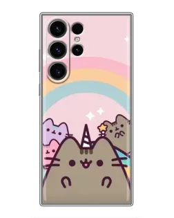 Чехол для Samsung Galaxy S22 Ultra с картинкой «Единорог Pusheen»