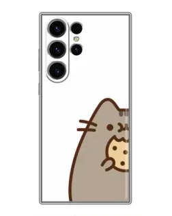 Чехол для Samsung Galaxy S22 Ultra с картинкой «Пушин с печеньем»