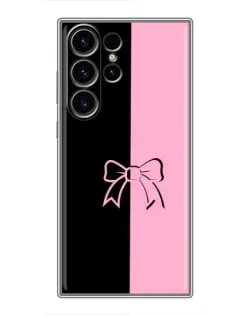 Чехол для Samsung Galaxy S22 Ultra с картинкой «Половинки банта»