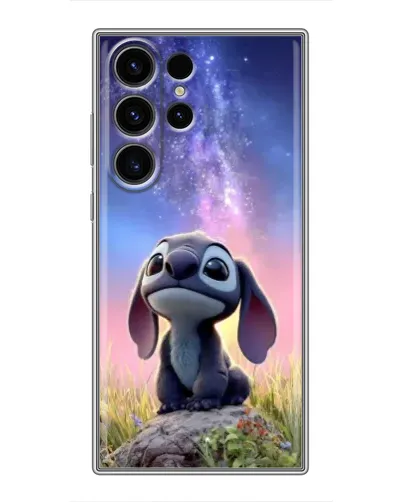 Чехол для Samsung Galaxy S22 Ultra с картинкой «Стич на рассвете»
