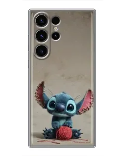Чехол для Samsung Galaxy S22 Ultra с картинкой «Стич на коричневом фоне» Чехол для Samsung Galaxy S22 Ultra с картинкой «Стич на коричневом фоне»