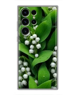 Чехол для Samsung Galaxy S22 Ultra с картинкой «Ландыши в зелени»