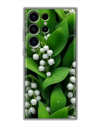 Чехол для Samsung Galaxy S22 Ultra с картинкой «Ландыши в зелени»