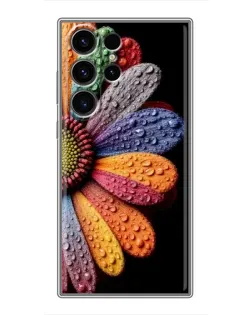 Чехол для Samsung Galaxy S22 Ultra с картинкой «Радужный цветок»