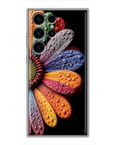 Чехол для Samsung Galaxy S22 Ultra с картинкой «Радужный цветок»