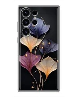 Чехол для Samsung Galaxy S22 Ultra с картинкой «Лиловые цветы грации»
