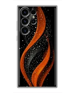 Чехол для Samsung Galaxy S22 Ultra с картинкой «Огненная звездная волна»