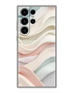 Чехол для Samsung Galaxy S22 Ultra с картинкой «Пастельные нежные волны»