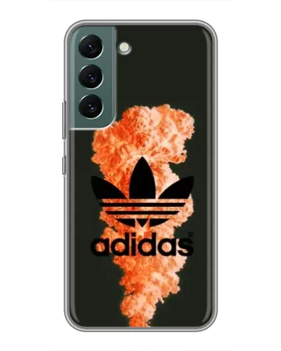 Чехол для Samsung Galaxy S22 с картинкой «Оранжевый дым Adidas» Чехол для Samsung Galaxy S22 с картинкой «Оранжевый дым Adidas»