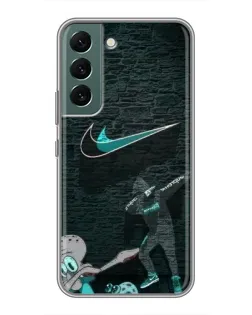 Чехол для Samsung Galaxy S22 с картинкой «Спортивный арт Nike»