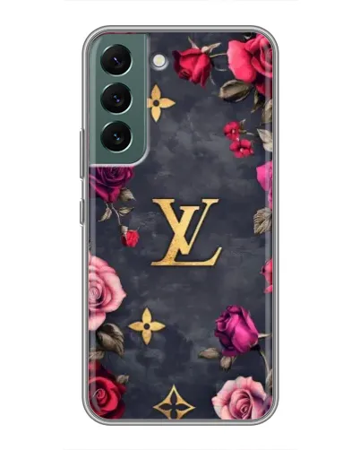 Чехол для Samsung Galaxy S22 с картинкой «Цветочный Louis Vuitton» Чехол для Samsung Galaxy S22 с картинкой «Цветочный Louis Vuitton»
