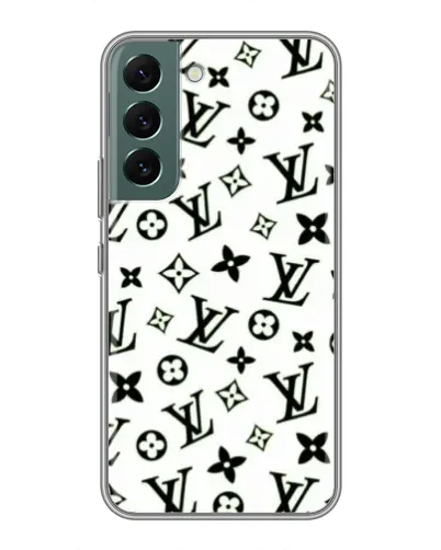 Чехол для Samsung Galaxy S22 с картинкой «Монохромный хаос LV» Чехол для Samsung Galaxy S22 с картинкой «Монохромный хаос LV»