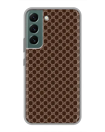 Чехол для Samsung Galaxy S22 с картинкой «Gucci — шоколадная сетка» Чехол для Samsung Galaxy S22 с картинкой «Gucci — шоколадная сетка»