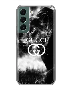 Чехол для Samsung Galaxy S22 с картинкой «Gucci — дикая природа»