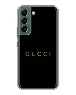 Чехол для Samsung Galaxy S22 с картинкой «Gucci — неоновый минимализм»
