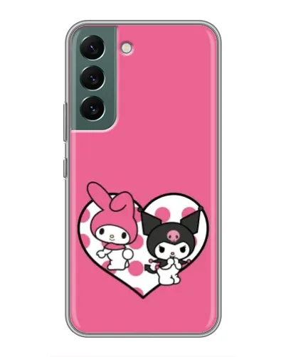Чехол для Samsung Galaxy S22 с картинкой «Kuromi и My Melody» Чехол для Samsung Galaxy S22 с картинкой «Kuromi и My Melody»