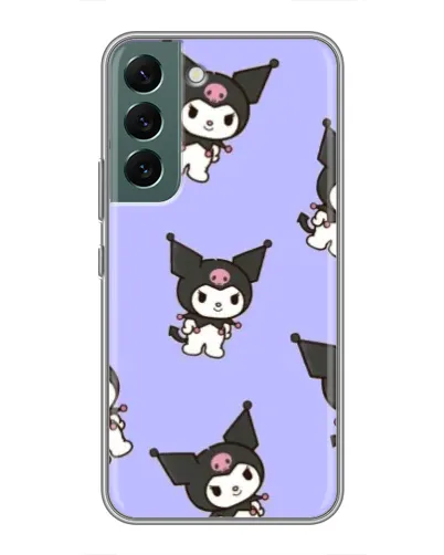 Чехол для Samsung Galaxy S22 с картинкой «Паттерн с Kuromi» Чехол для Samsung Galaxy S22 с картинкой «Паттерн с Kuromi»
