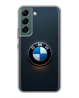 Чехол для Samsung Galaxy S22 с картинкой «Логотип BMW — минимализм»