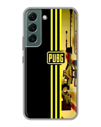 Чехол для Samsung Galaxy S22 с картинкой «PUBG — камуфляжный шлем»