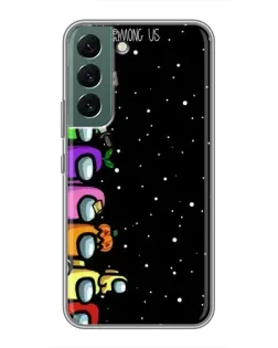Чохол для Samsung Galaxy S22 з картинкою «Команда Among Us»