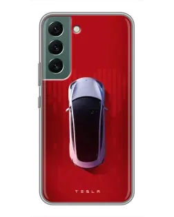 Чохол для Samsung Galaxy S22 з картинкою «Tesla Top View» Чохол для Samsung Galaxy S22 з картинкою «Tesla Top View»