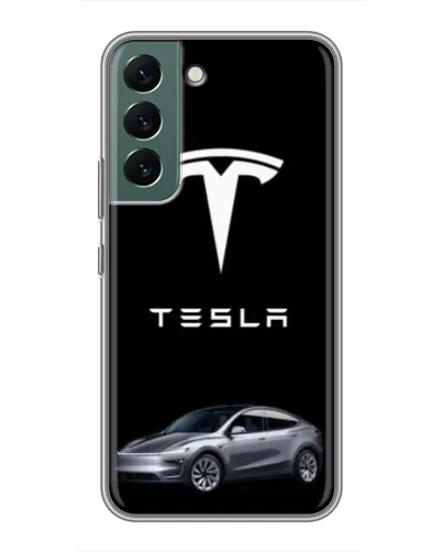 Чохол для Samsung Galaxy S22 з картинкою «Tesla Model Y»