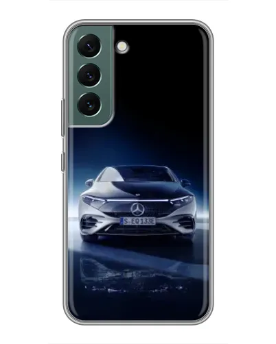 Чехол для Samsung Galaxy S22 с картинкой «Ночной Mercedes EQ»