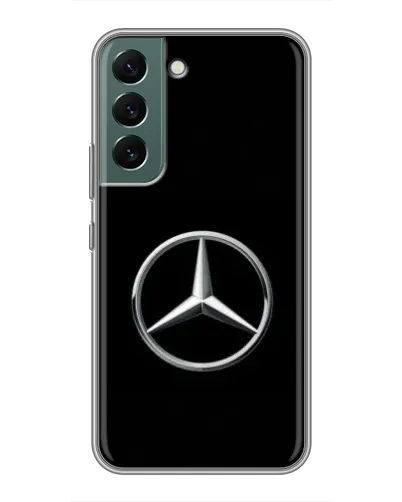 Чехол для Samsung Galaxy S22 с картинкой «Mercedes классический лого»