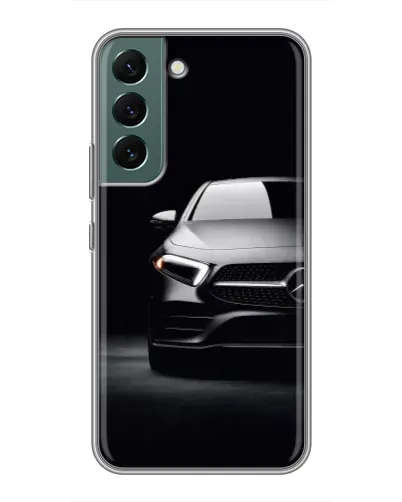 Чехол для Samsung Galaxy S22 с картинкой «Свет фар Mercedes»