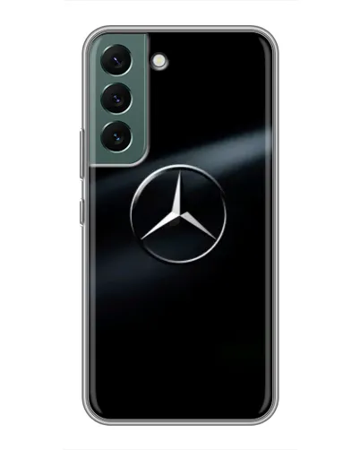 Чехол для Samsung Galaxy S22 с картинкой «Mercedes на металле» Чехол для Samsung Galaxy S22 с картинкой «Mercedes на металле»