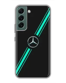 Чехол для Samsung Galaxy S22 с картинкой «Спортивные линии Mercedes»