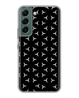 Чехол для Samsung Galaxy S22 с картинкой «Mercedes паттерн звезд»